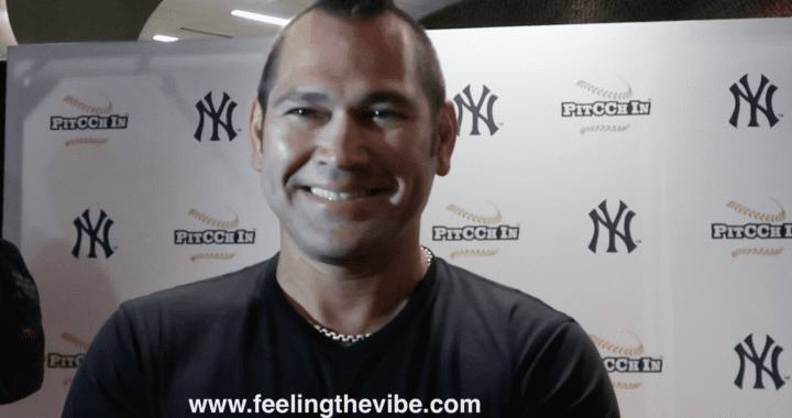 Johnny Damon at CC Sabathia's Charity Softball Game