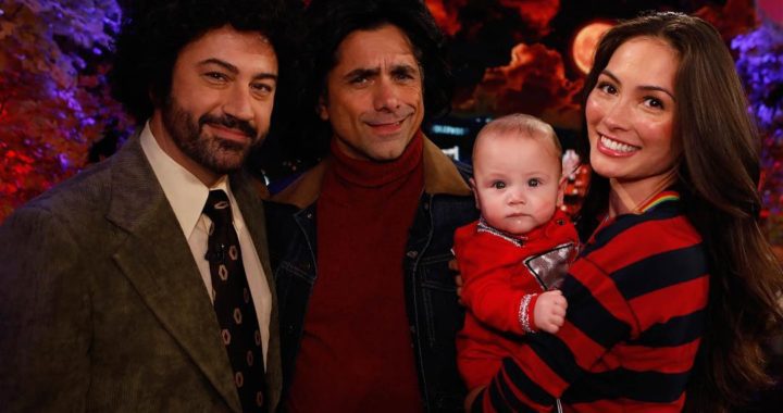 Caitlin McHugh, John Stamos, Jimmy Kimmel and Billy Stamos