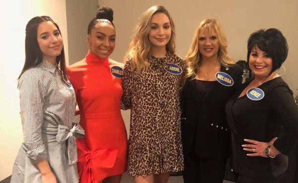 Maddie & Mackenzie Ziegler Behind the Scenes of 'Celebrity Family Feud