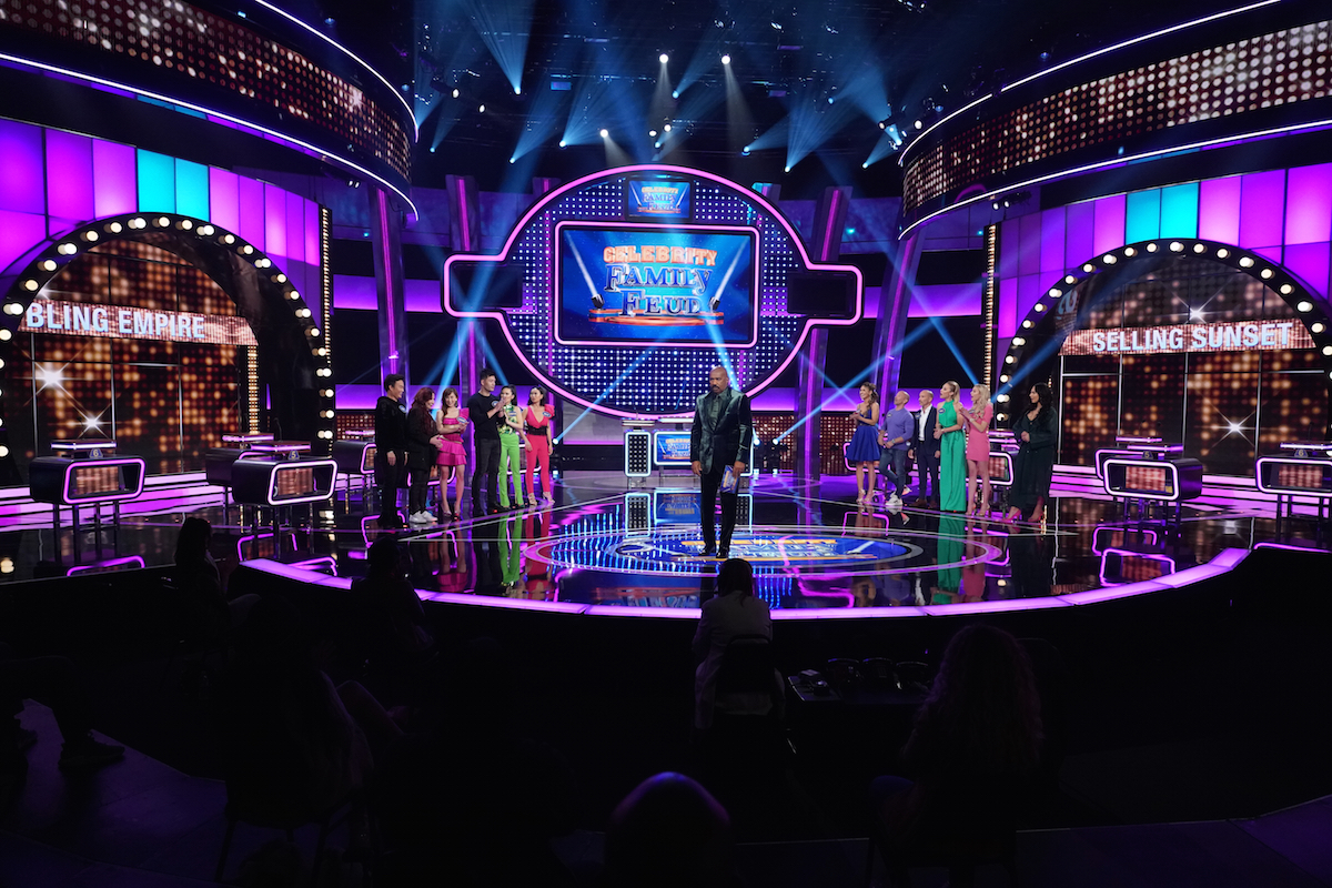 Casts of 'Selling Sunset' vs. 'Bling Empire' on 'Celebrity Family Feud ...