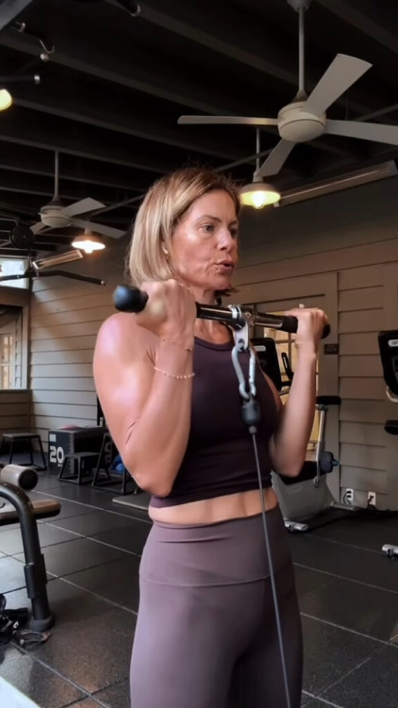 Candace Cameron workout routine 2026